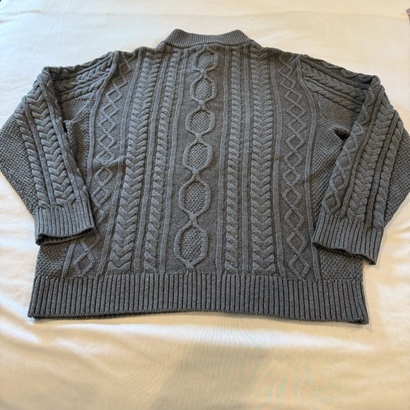 Tilley Cable Kit Sweater Men's Gray Size M - Picture 5 of 11